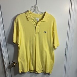 Lacoste Polo Bright Yellow Men’s size Medium